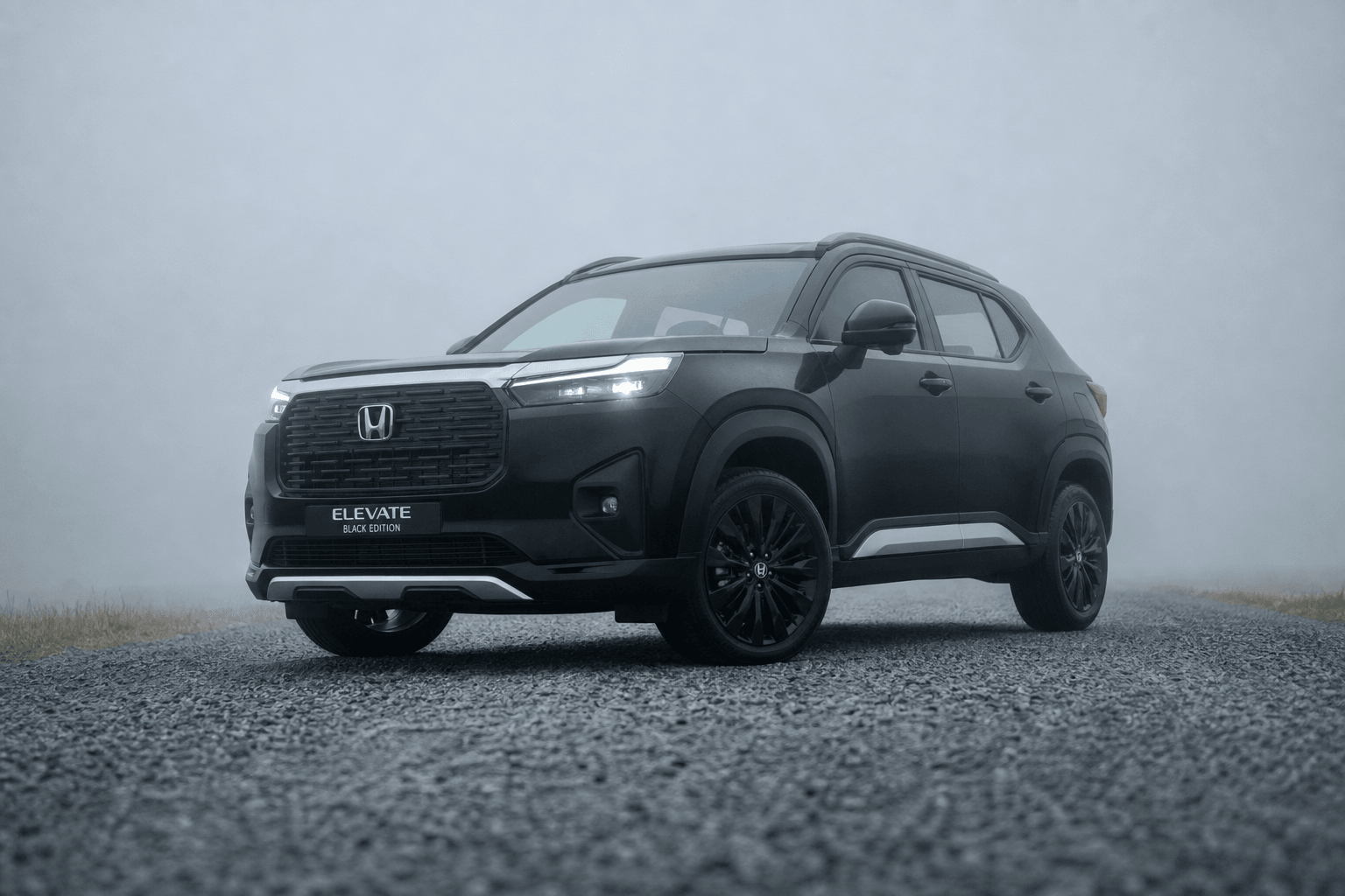 Honda Elevate Black Edition at a quiet Bowenpally approach